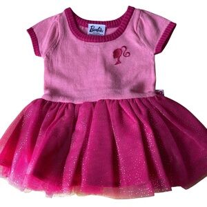 Barbie Baby Girls Cosplay Pink Dress Size 0-3 Mattel New No Tag